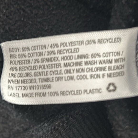 Goodfellow Hoodie XL Black with Front Pocket - Picture 7 of 8